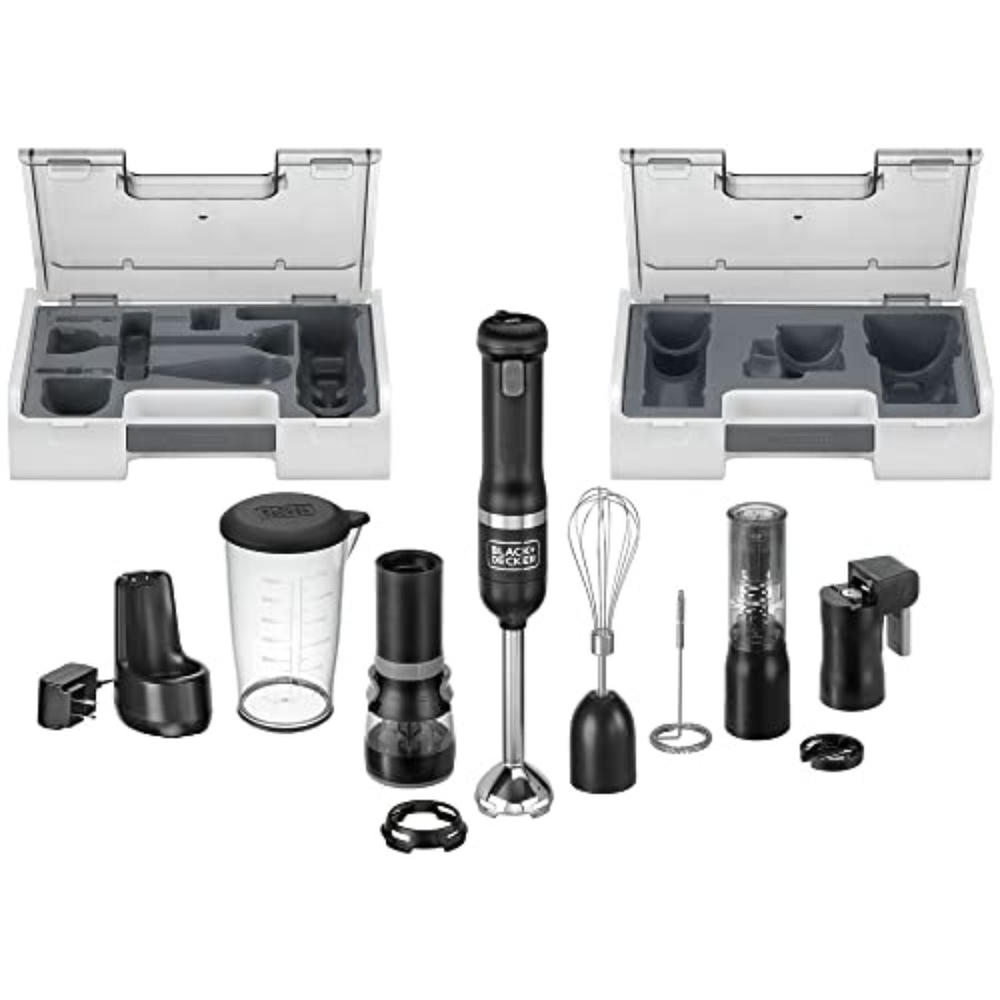 Immersion Hand Blender Set - Kitchen Wand Cordl Immersion Blender, 6