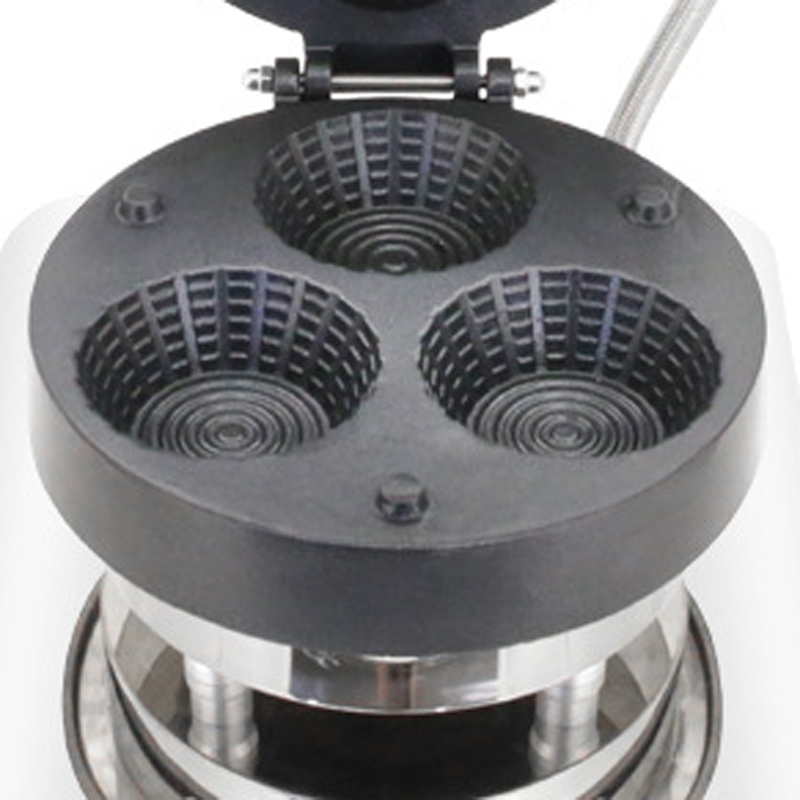 Commercial Triple-Hole Ice Cre - Mini Waffle Maker Machine 评论和价格