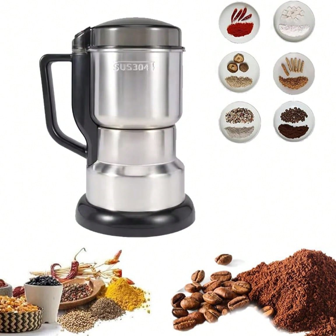 Coffee Grinder, 300W Powerful  - Coffee Bean Grinder Electric 评论和价格
