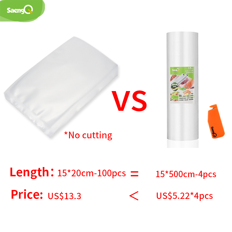 saengQ Kitchen Vacuum Bags for - Food Vacuum Sealer Machine 评论和价格